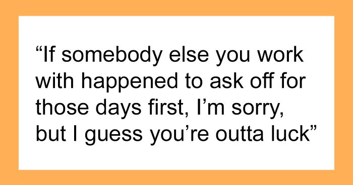 Woman Reminds Everyone That Childfree People Also Have Families After Being Asked To Give Up Her Holiday For A Coworker That Has Kids
