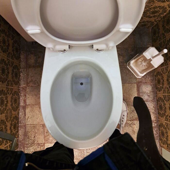 The Button Of My Trousers Fell In Toilet, While At Work