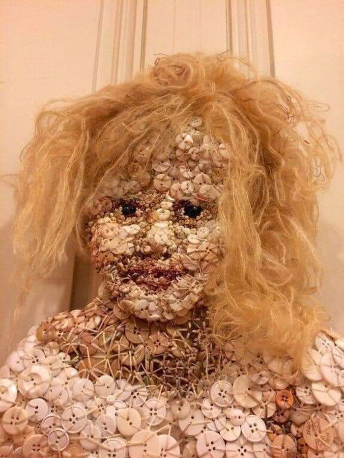 A Beautifully Designed Button Sculpture