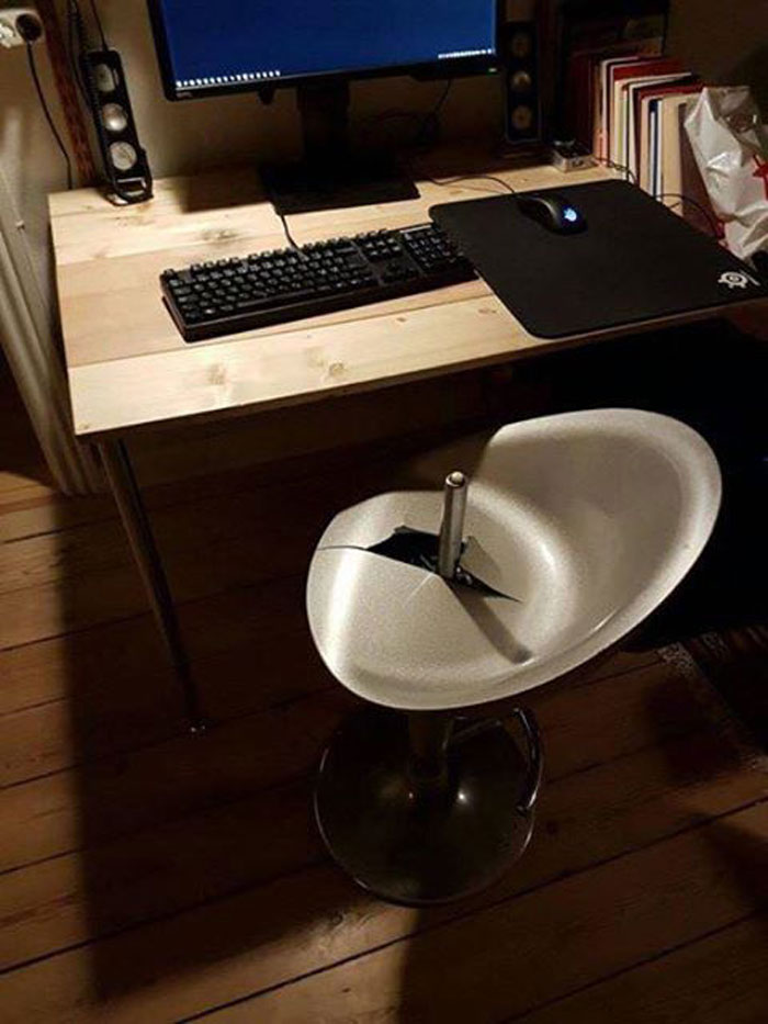 Sitting Down Too Hard