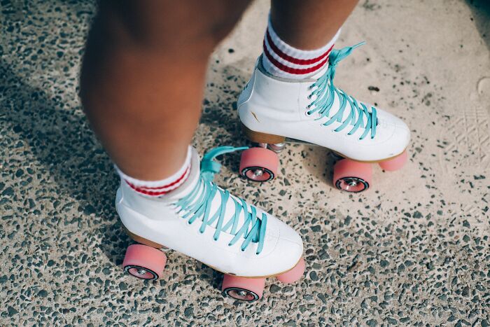Woman Roller Skating 