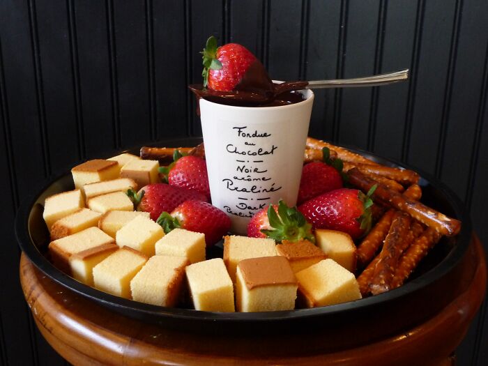 Fruit And Pastries Fondue 