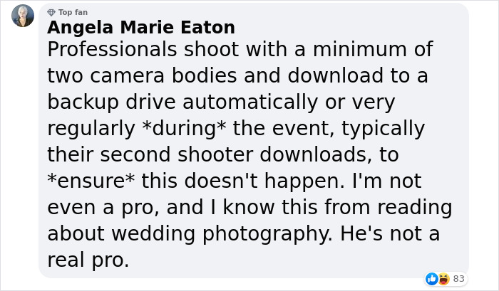 People Praise This Photographer For Honesty After He Breaks The Worst News To The Newlyweds As Their Wedding Photographer