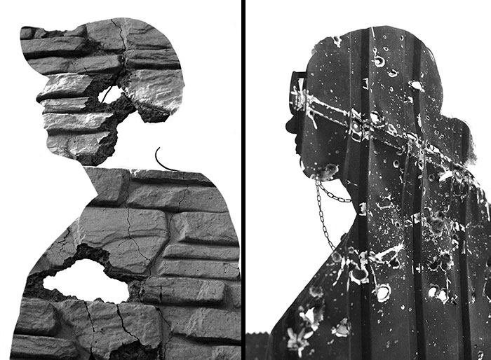 My 11 Double Exposure Photos Of Volunteers Who Have Been Helping Restore Ukrainian Villages