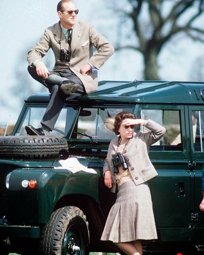 Queen Elizabeth II And Prince Philip At The Horse Races, 1968. Philip Passed This Morning At The Age Of 99