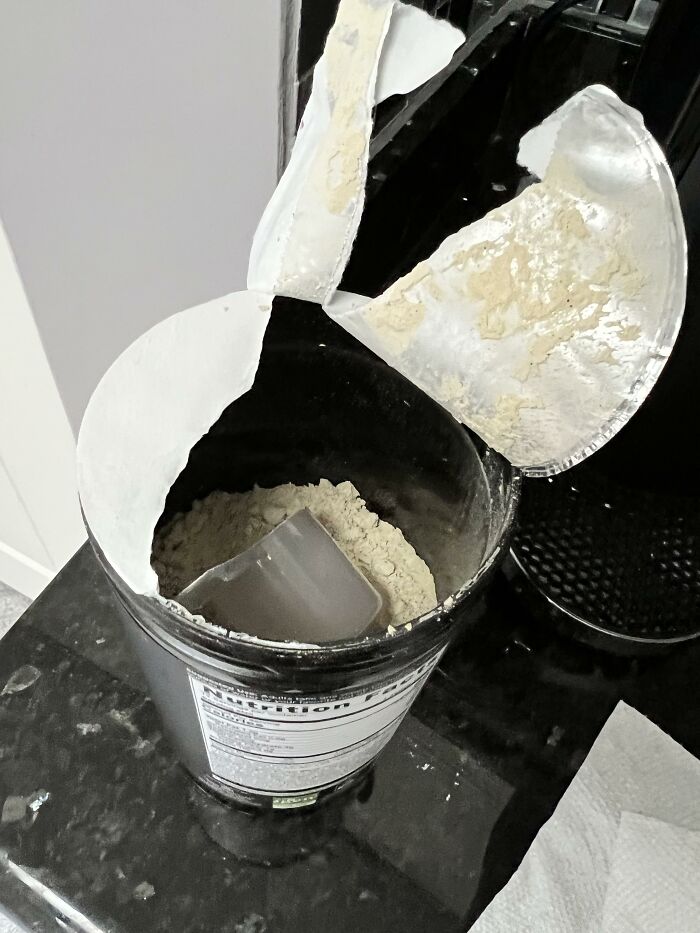 Paid $44 For Premium Protein. Opened It To Be Half Full