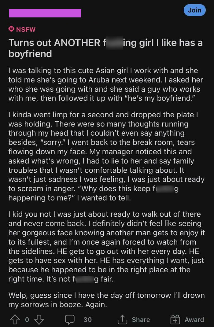 Op Gets Some Bad News