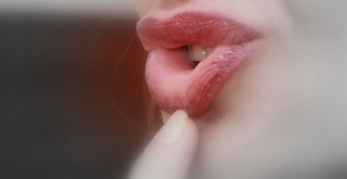 Womans lips