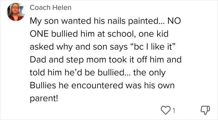 Dad Gets Applauded Online For Standing Up For His Son Who Got Bullied For Wearing Nail Polish