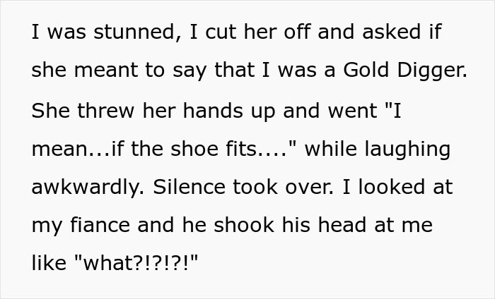 "I Snapped": Fiancé's Family Implies That This Woman Is A Gold Digger, So She "Exposes" His Unemployment At The Dinner Table "I Snapped": Fiancé's Family Implies That This Woman Is A Gold Digger, So She "Exposes" His Unemployment At The Dinner Table