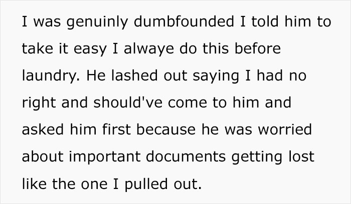 &ldquo;I Was Genuinely Dumbfounded&rdquo;: Wife Wonders If She Invaded Her Husband&rsquo;s Privacy By Emptying His Pants Pockets Before Washing Them