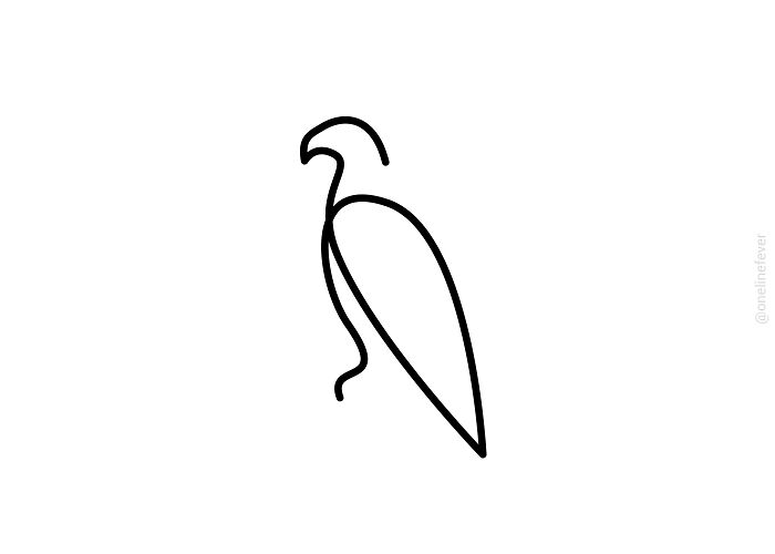 One Line Eagle