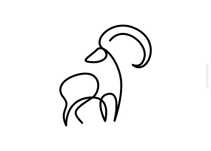 One Line Ibex