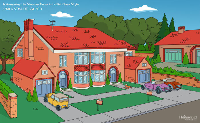 &ldquo;What Would The Simpsons&rsquo; Home Look Like If They Were To Relocate To The UK?&rdquo;: 8 British Home Styles