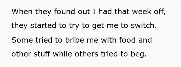 Person Asks If They're A Jerk For Not Giving Up Christmas Vacation So Coworkers With Families Can Have It Person Asks If They're A Jerk For Not Giving Up Christmas Vacation So Coworkers With Families Can Have It