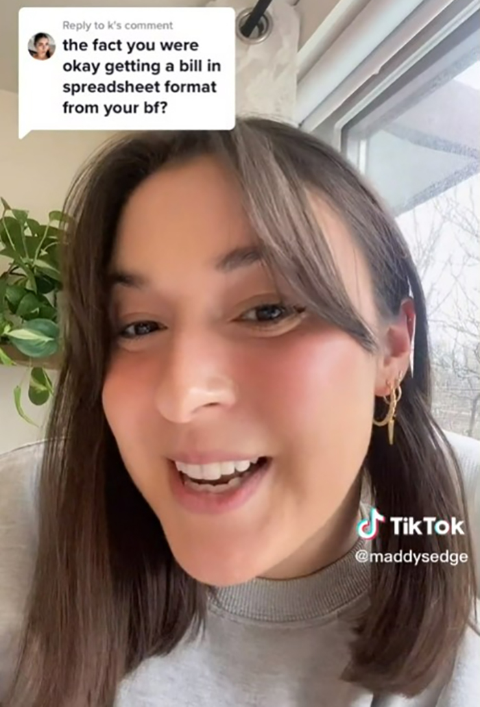 Woman Shows An Insane Excel Spreadsheet Her Ex Used To Keep Track Of Everything She Owed Him, And People Don't Hold Back Their Opinions