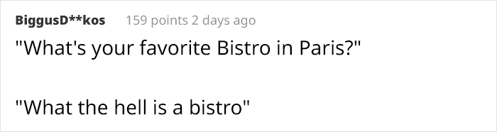 Screenshot of a Reddit comment showing an example of privileged people saying ridiculous things disconnected from reality.