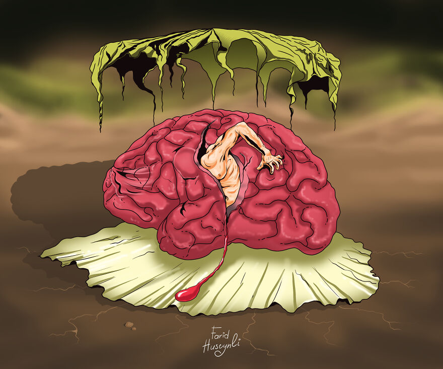 I Have Illustrated Human Brains In A Creative Way