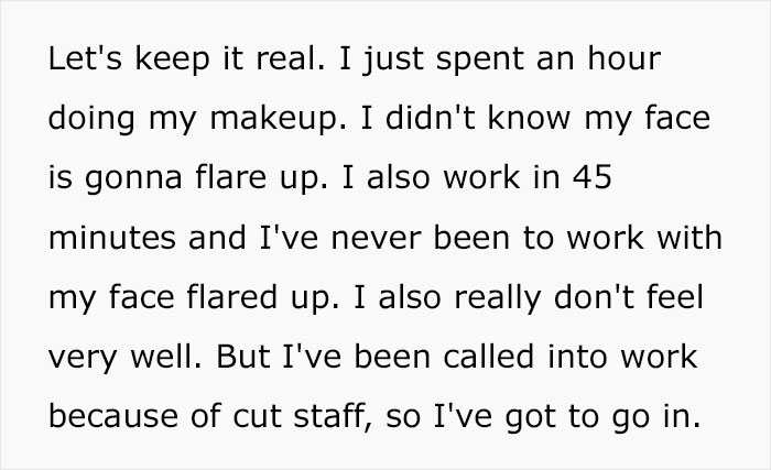 Woman's Face Starts Flaring Up Right Before Work, So She Films What It Looks Like To Raise Awareness