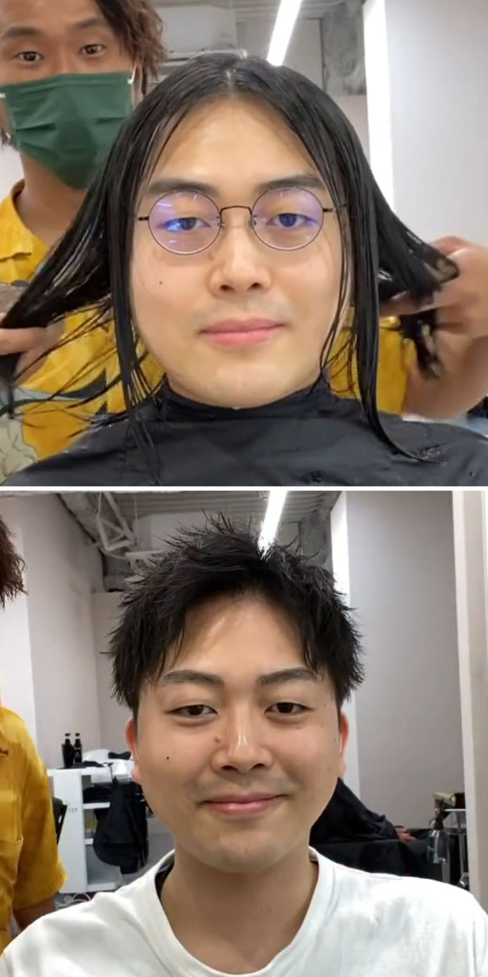 This Japanese Hairdresser Proves That Hairstyles Are Important By Giving People Makeovers (30 New Pics)