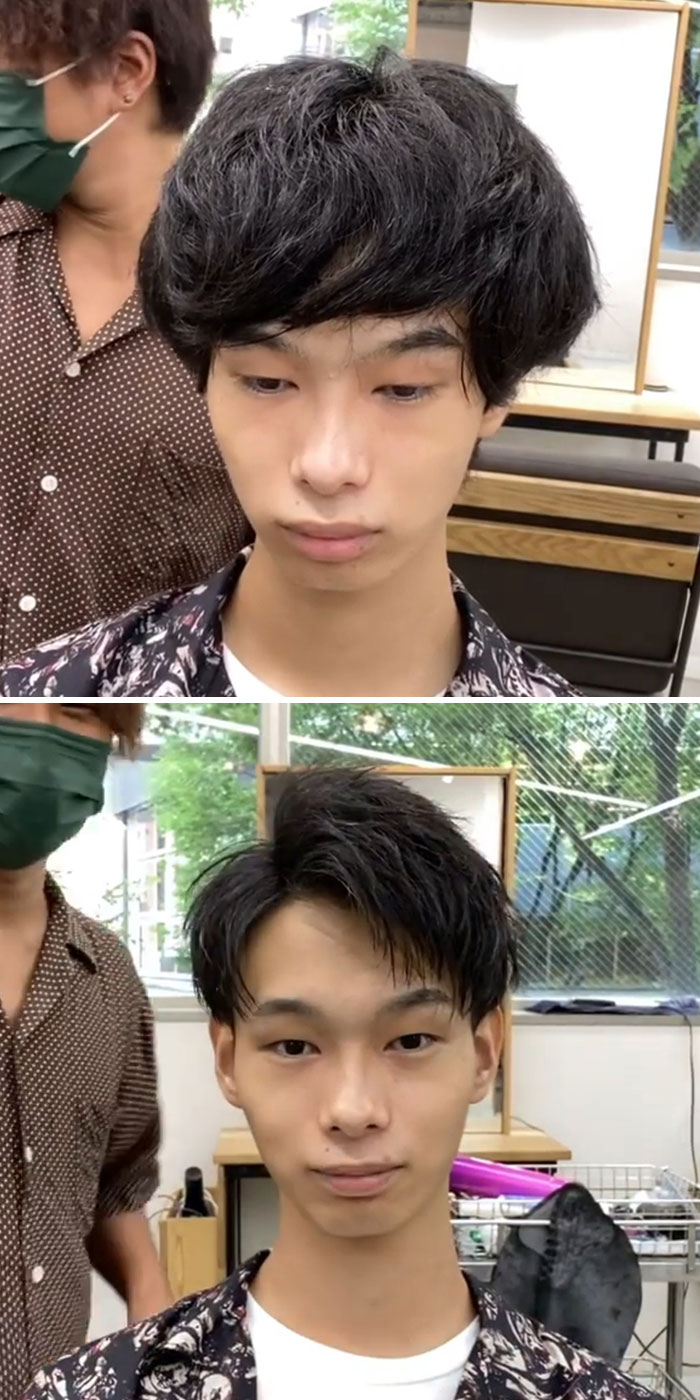 This Japanese Hairdresser Proves That Hairstyles Are Important By Giving People Makeovers (30 New Pics)