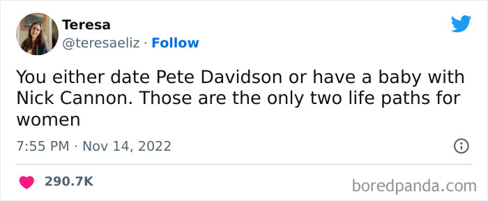 Tweet from a woman humorously discussing life paths, featured among the funniest tweets from women this week to ROFL.