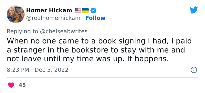25 Famous Authors Share Their Worst Moments After This New Author Opened Up About How Only 2 People Showed Up To Her Book Signing