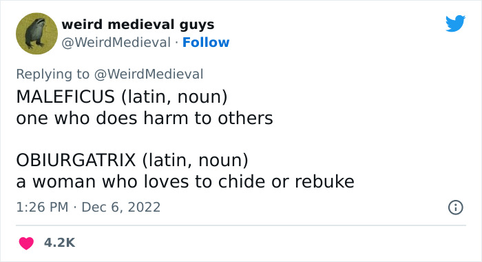 People Are Amused By These 23 Very Medieval Words That Either Sound Funny, Or They Mean Oddly Specific Things People Are Amused By These 23 Very Medieval Words That Either Sound Funny, Or They Mean Oddly Specific Things