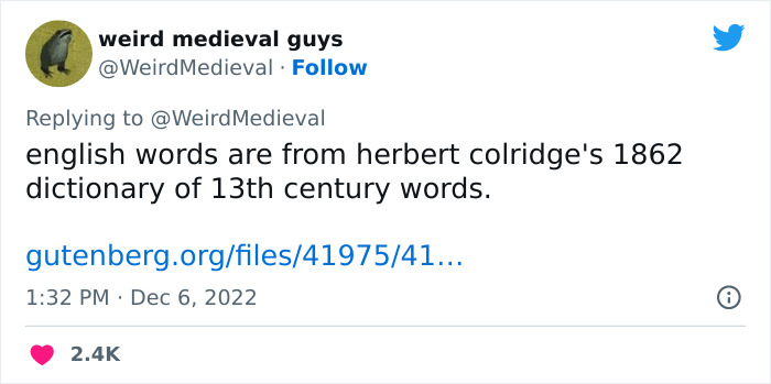 People Are Amused By These 23 Very Medieval Words That Either Sound Funny, Or They Mean Oddly Specific Things People Are Amused By These 23 Very Medieval Words That Either Sound Funny, Or They Mean Oddly Specific Things