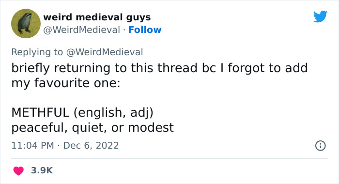 People Are Amused By These 23 Very Medieval Words That Either Sound Funny, Or They Mean Oddly Specific Things People Are Amused By These 23 Very Medieval Words That Either Sound Funny, Or They Mean Oddly Specific Things