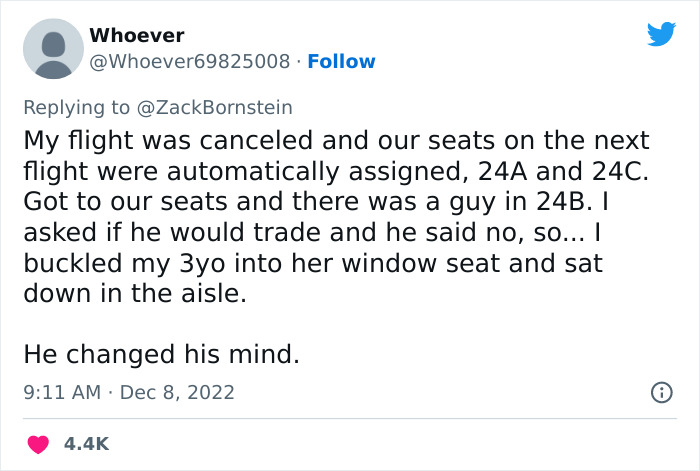 Guy’s Tweet Goes Viral With Nearly 200K Likes After He Shares How A Guy Refused To Swap His Middle Seat On The Plane Guy’s Tweet Goes Viral With Nearly 200K Likes After He Shares How A Guy Refused To Swap His Middle Seat On The Plane