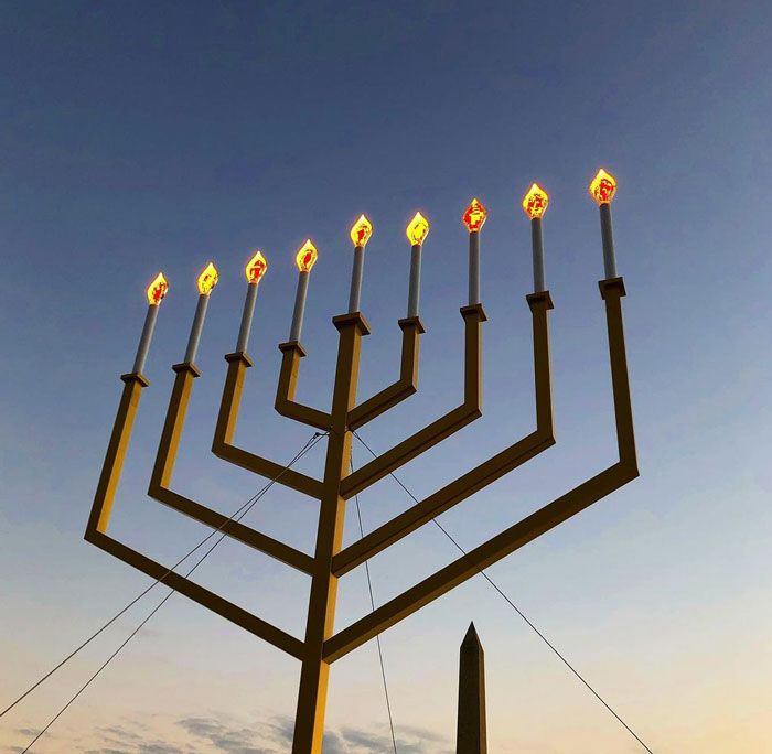 The National Menorah Is Lit Every Year In Washington D.C.