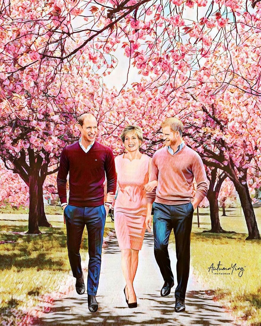 What If Princess Diana Was Alive? Artist Makes Emotional Portraits If This Were Real (24 Pics)