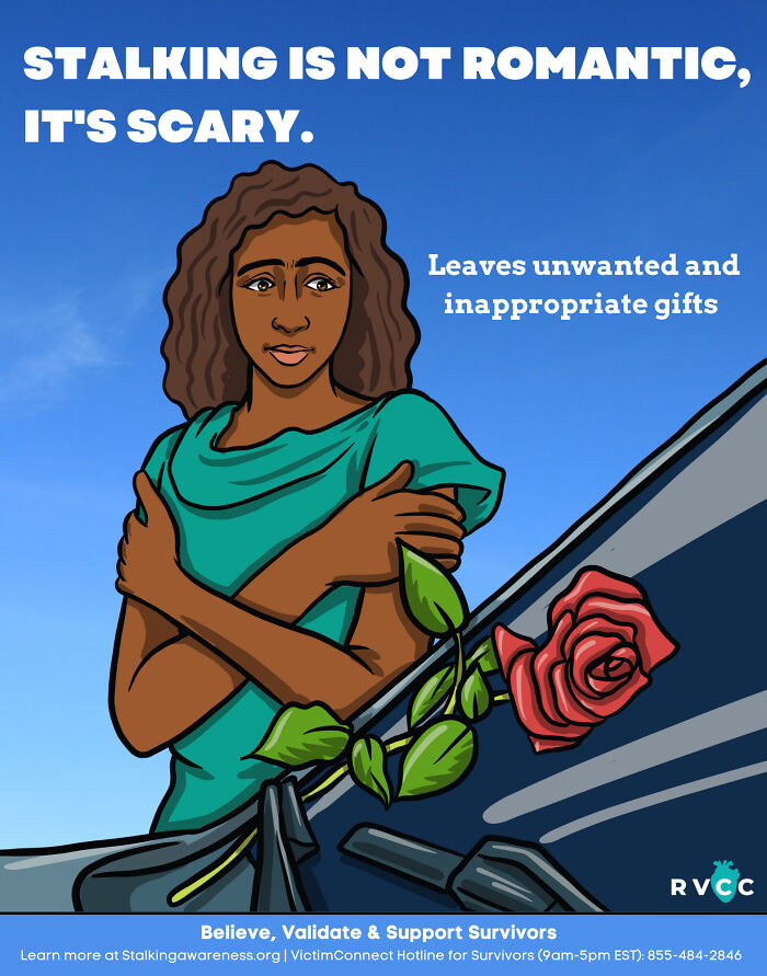 8 Illustrations That Demonstrate What Stalking Looks Like