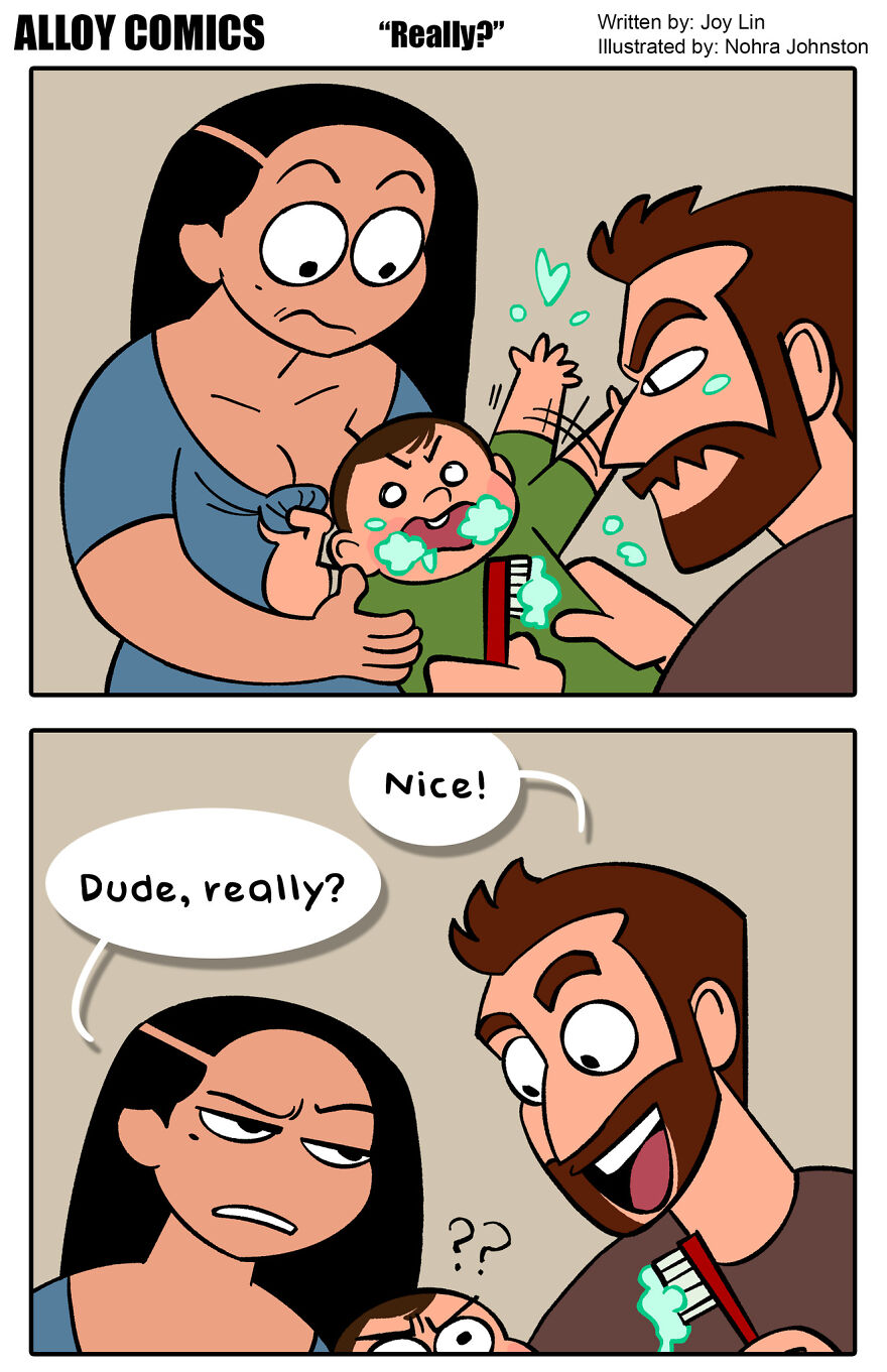 Here Are Some More Honest Comics About Raising My Toddler With Hubby