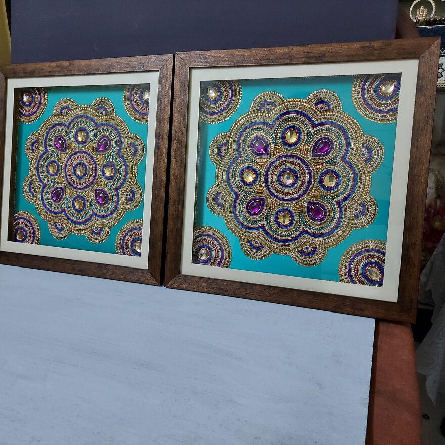 Mandala In Kundan Art