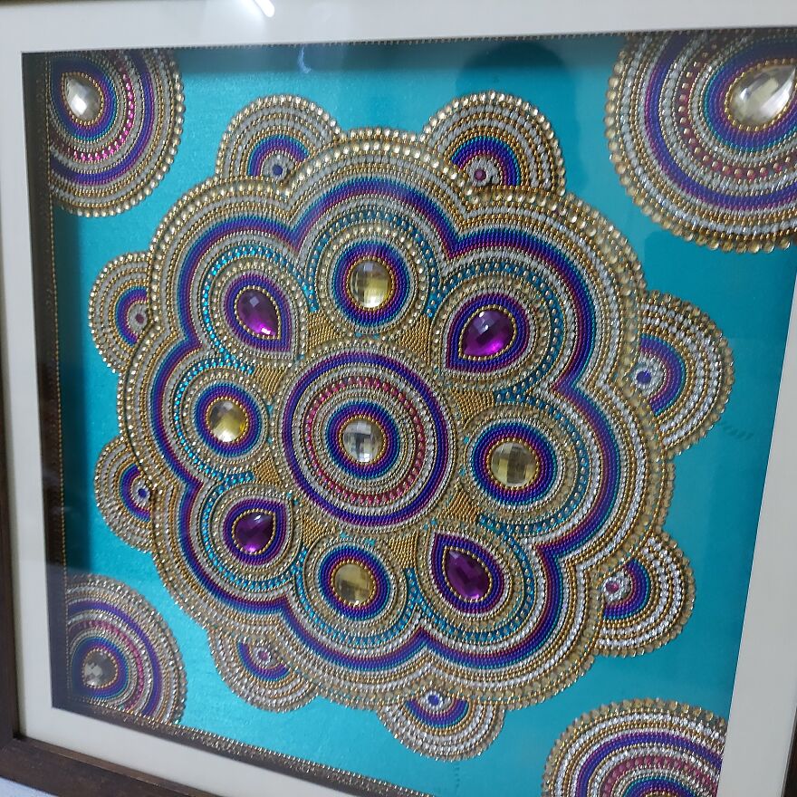Mandala In Kundan Art