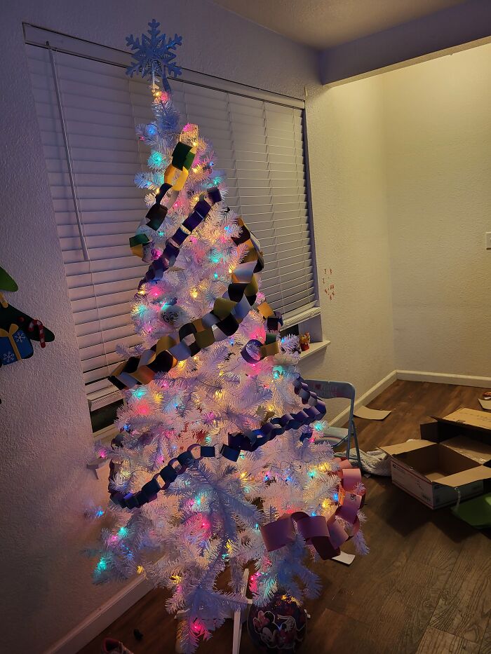 We Made Our Own Decorations For The Tree This Year