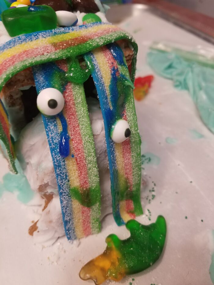 My Grandson's Gingerbread Train. Adorable!