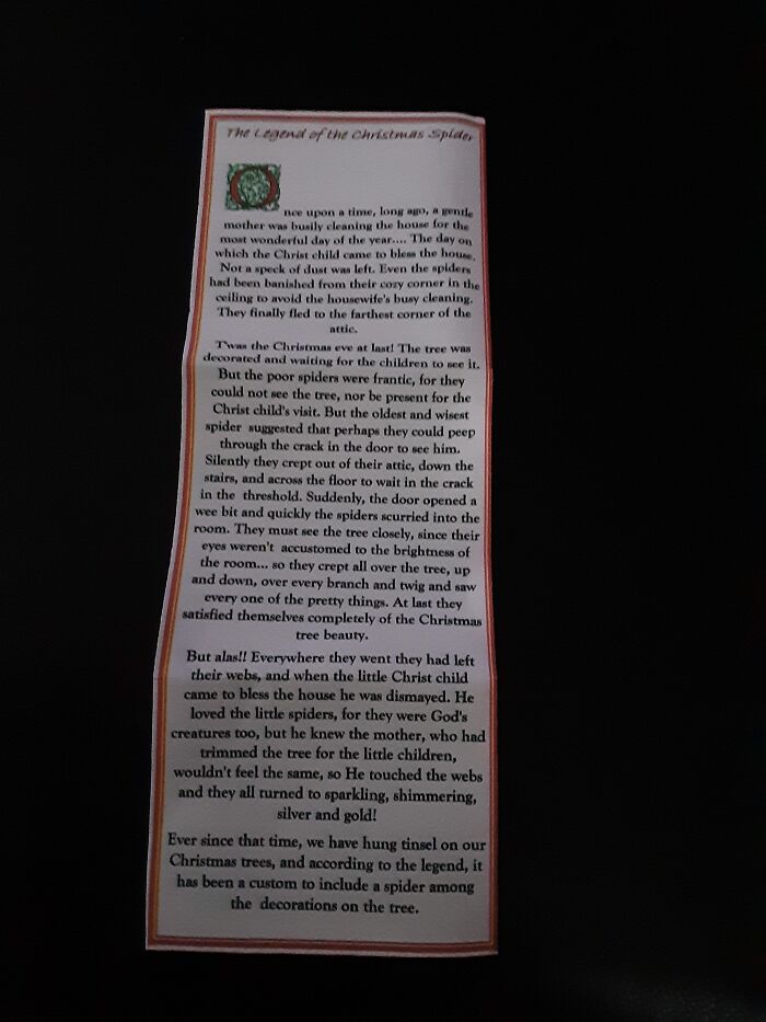 Ok Here's The Spider Story