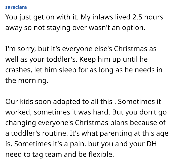 Mom Asks If She's Being Unreasonable For Thinking About 'Canceling Christmas' At Her In-Laws, So As To Not Disrupt Son's Daily Routine