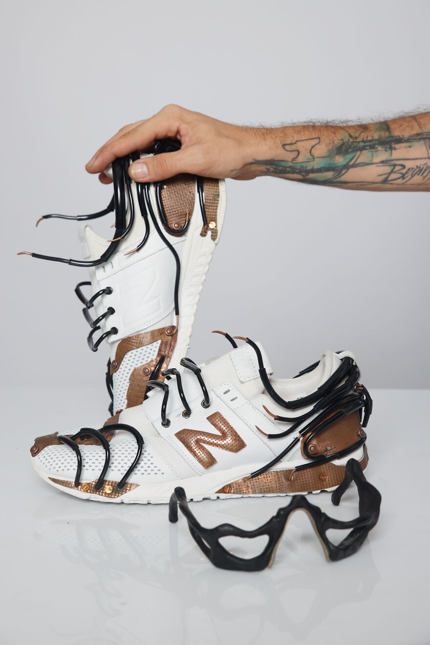 6. H.r Giger Inspired Shoes X New Balance