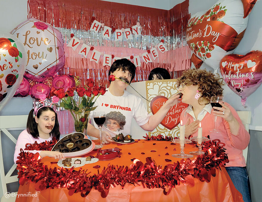 An Awkward Photoshopped Family Calendar For The Year 2023 Of Me, Myself, And I