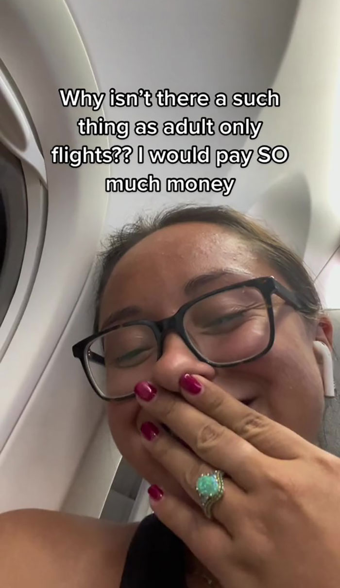 Plane Passenger Annoyed After Learning They Can’t Use Their Tray Table Because A Woman Put A Seat Attachment Over It Plane Passenger Annoyed After Learning They Can’t Use Their Tray Table Because A Woman Put A Seat Attachment Over It