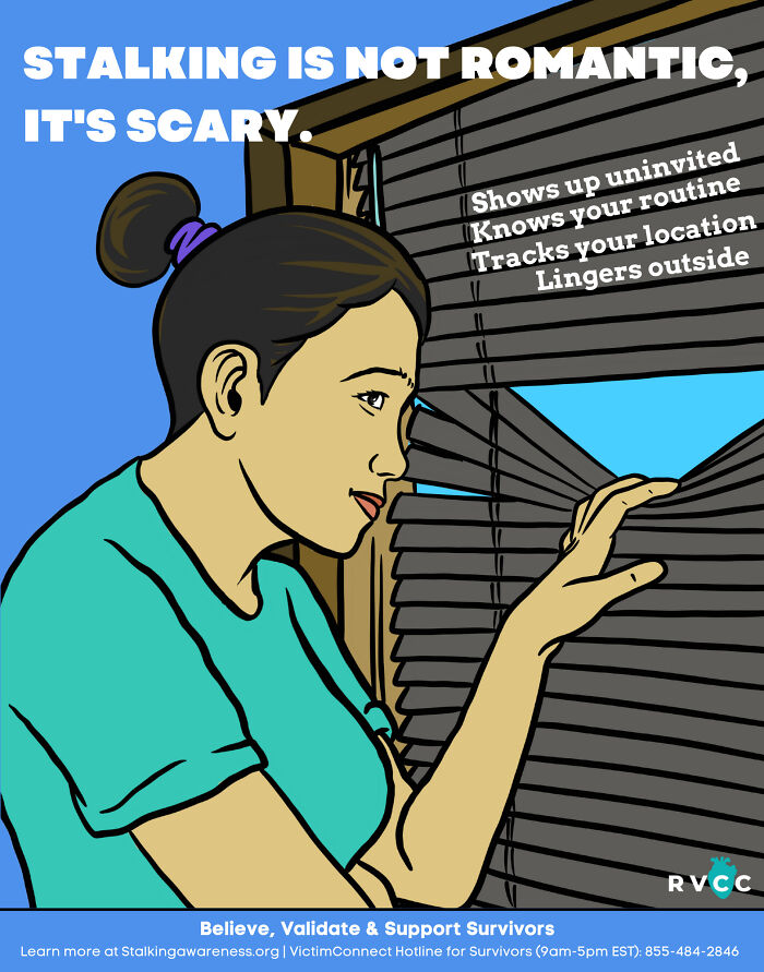 8 Illustrations That Demonstrate What Stalking Looks Like