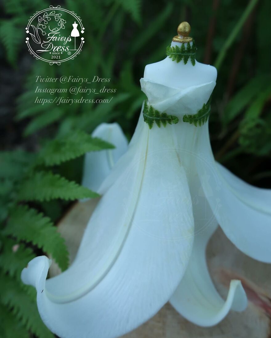 Japanese Artist Makes Delicate And Beautiful "Fairy Dresses"