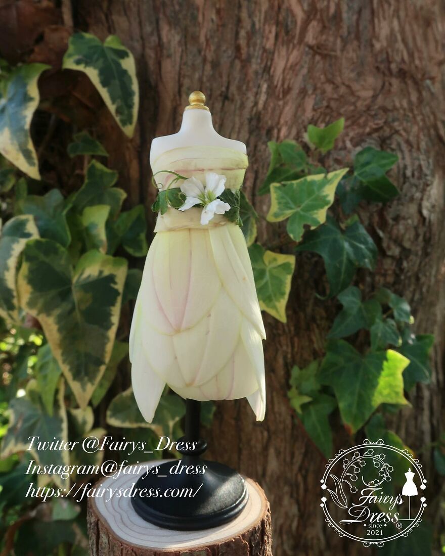 Japanese Artist Makes Delicate And Beautiful "Fairy Dresses"
