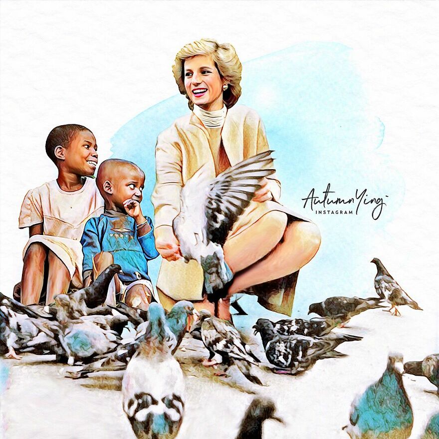 What If Princess Diana Was Alive? Artist Makes Emotional Portraits If This Were Real (24 Pics)