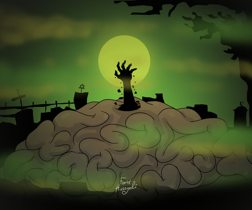 I Have Illustrated Human Brains In A Creative Way