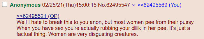 Incels Making Up "Facts" About Women As An Excuse To Call Them Disgusting